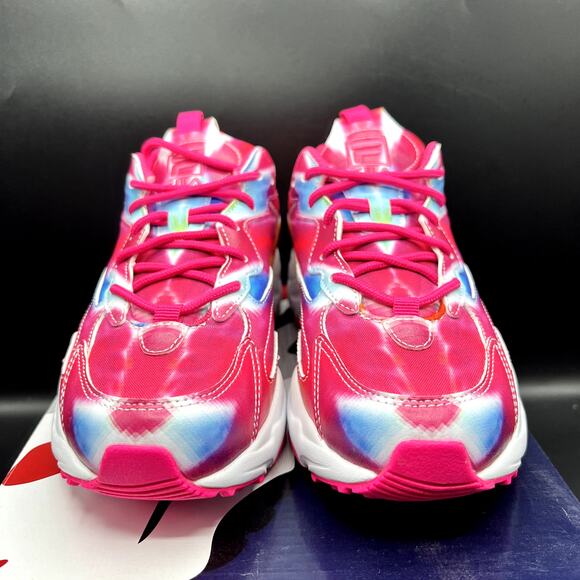 NEW Fila Ray Tracer Women’s Sneakers Pink Multi Size 7.5 5RM01666-785 - Picture 3 of 10